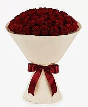 Букет 101 Бордовая роза Блэк Бакарра в Красный