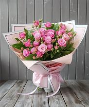 Букет Розовый кустик #REPLACE_PRED# Красный