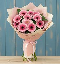 Букет цветов из:  Герберы в Красный