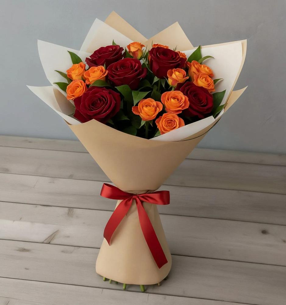 Букет Любовь и восторг в Красный